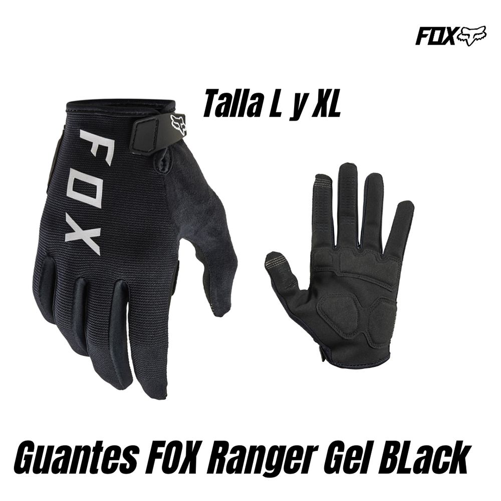 GUANTES FOX RANGER BLACK GEL TALLA L y XL
